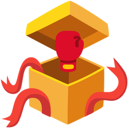 boxing glove and wrapped gift