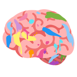 brain and artist palette