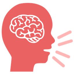 brain and bust in silhouette