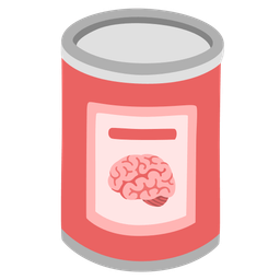 brain and canned food