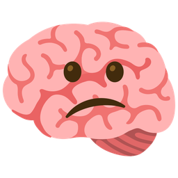 brain and confused face