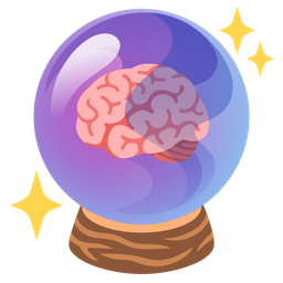 brain and crystal ball