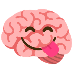 Brain and Face savoring food