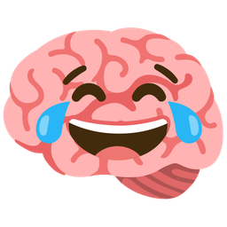 Brain and Face with tears of joy