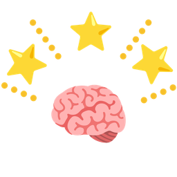 brain and glowing star