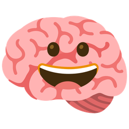 Brain and Grinning face