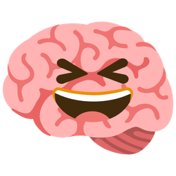 Brain and Grinning squinting face