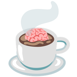 brain and hot beverage