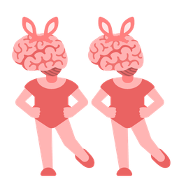 brain and rabbit face