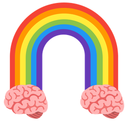 brain and rainbow