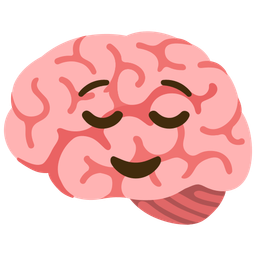 brain and relieved face