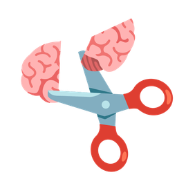 brain and scissors
