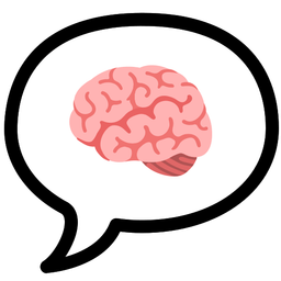 brain and speech balloon