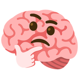 brain and thinking face