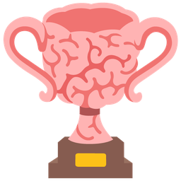 brain and trophy
