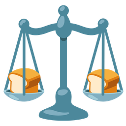 bread and balance scale