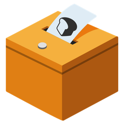 bread and ballot box with ballot