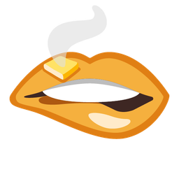 bread and biting lip