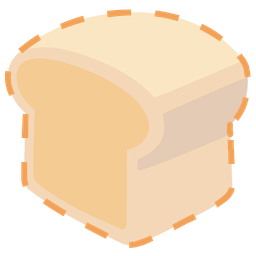 bread and dotted line face