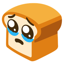bread and face holding back tears