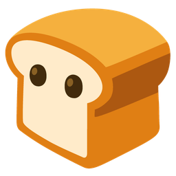 bread and face without mouth
