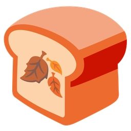 bread and fallen leaf