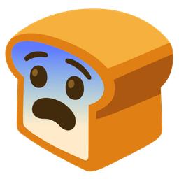 bread and fearful face