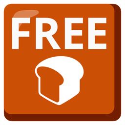 bread and FREE button