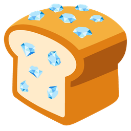 bread and gem stone