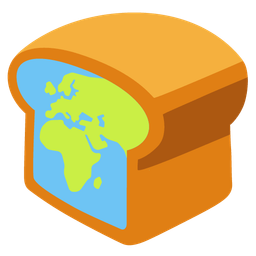 bread and globe showing Europe-Africa