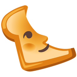 bread and last quarter moon face