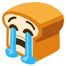 bread and loudly crying face