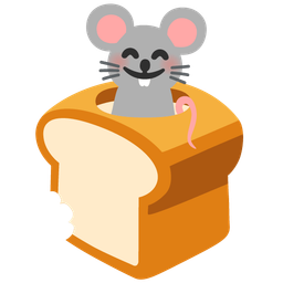 bread and mouse face