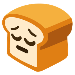 bread and pensive face