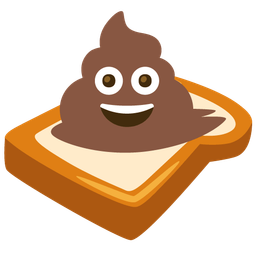 bread and pile of poo