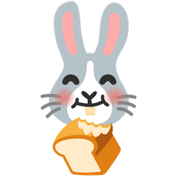 bread and rabbit face