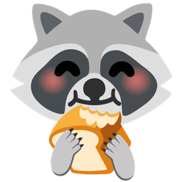 bread and raccoon