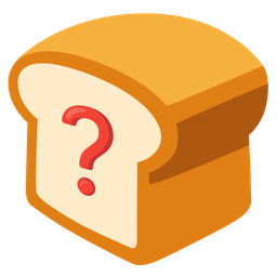 bread and red question mark