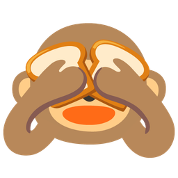 bread and see-no-evil monkey