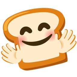 Bread and Smiling face with open hands