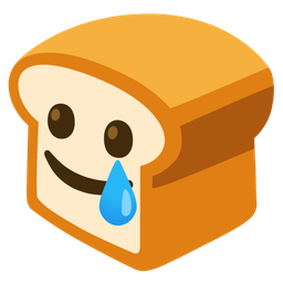 Bread and Smiling face with tear