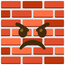 Brick and Angry face
