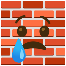 Brick and Crying face