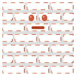 Brick and Dotted line face