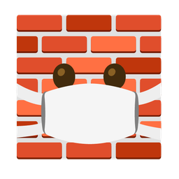 Brick and Face with medical mask