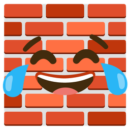 Brick and Face with tears of joy