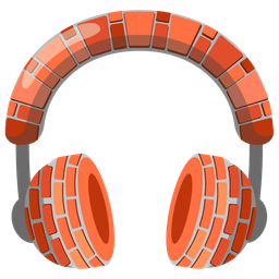 Brick and Headphone