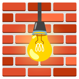 Brick and Light bulb