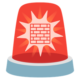 Brick and Police car light