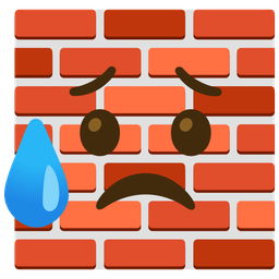 Brick and Sad but relieved face
